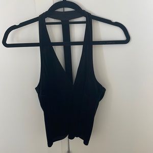 Top shop velvet tank